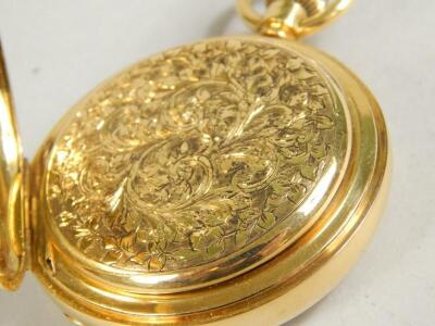 An 18ct gold half hunter pocket watch - 2