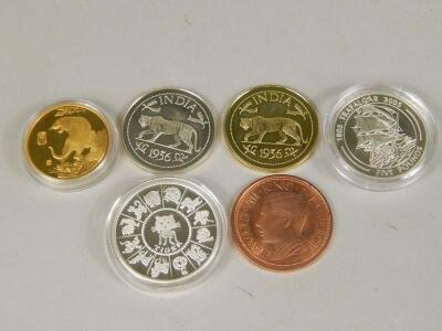 Various proof coins