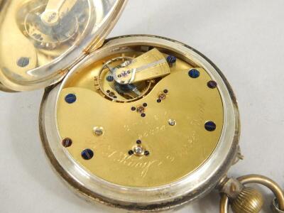 A Victorian silver open faced pocket watch - 2