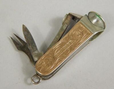 An early 20thC pen knife and cigar cutter set - 2