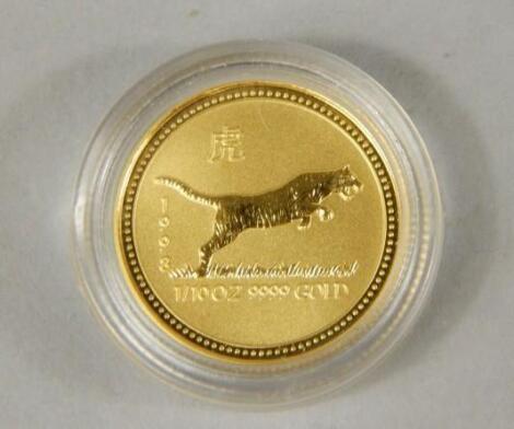 An Australian proof 15 dollar Year of the Tiger coin