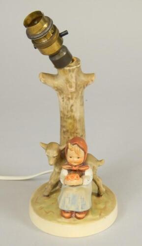 A Goebel Hummel lamp base