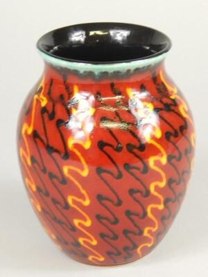 A Poole pottery vase