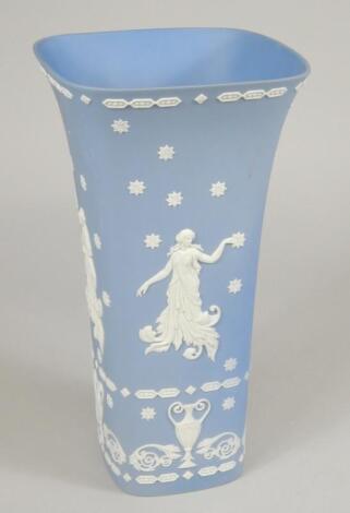 A Wedgwood blue Jasperware large vase