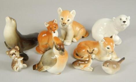 Various USSR and other pottery animals