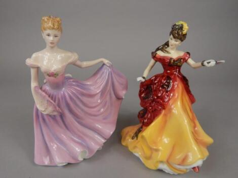 Two Royal Doulton Figures of the Year