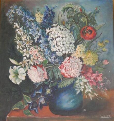 W.J. O'Brien (Late 20thC). Flower Piece number one