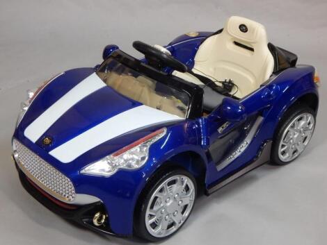 An OK Cabrio child's sit in electric self drive and remote control car