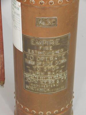 An Empire copper and gilt metal fire extinguisher - 2