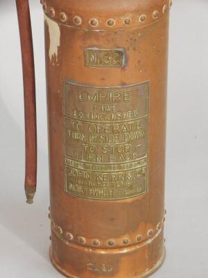 An Empire copper and gilt metal fire extinguisher - 2