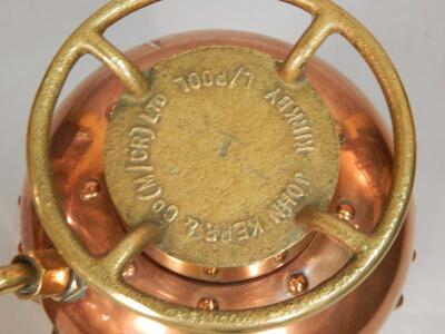 An Empire copper brass and gilt metal fire extinguisher - 3