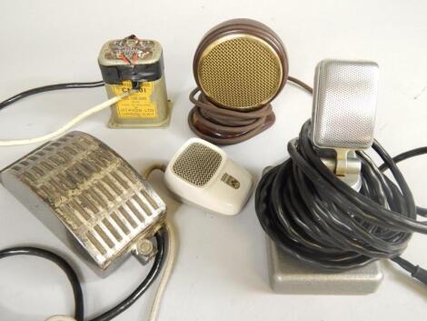 A vintage microphone etc..