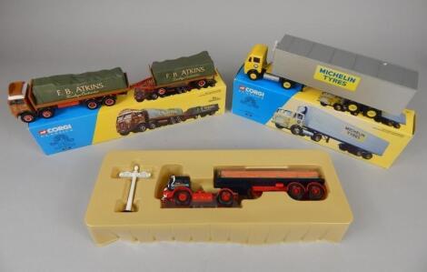 Three Corgi articulated vehicles