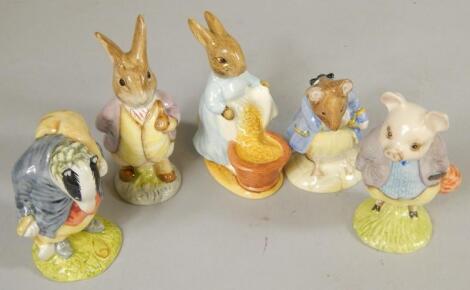 Five Royal Albert Beatrix Potter figures