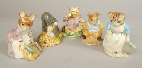 Five Royal Albert Beatrix Potter figures