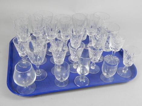 A quantity of cut glass