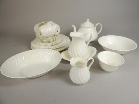 A quantity of Wedgwood white glazed tea and dinner ware