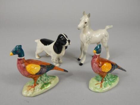 Four Beswick items