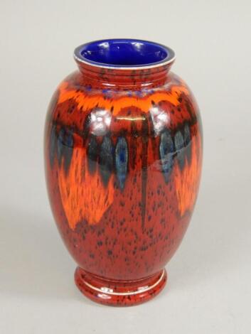 A modern Poole pottery Delphis style vase