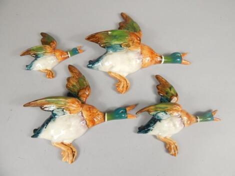 A graduated set of four Beswick flying ducks