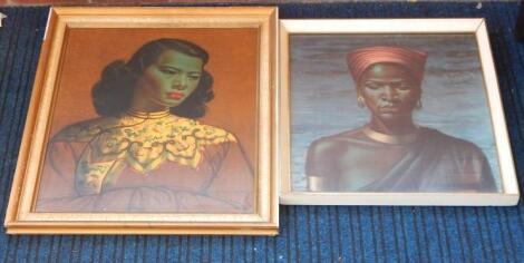 After Tretchikoff. African female