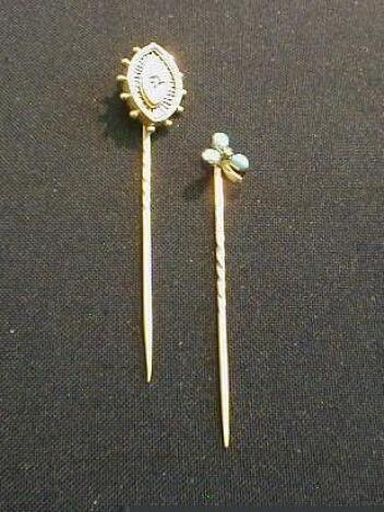 Two Victorian stick pins