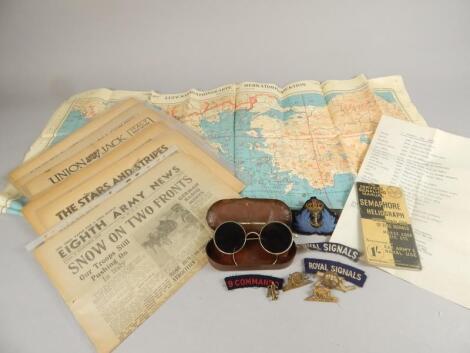 A quantity of military ephemera etc.