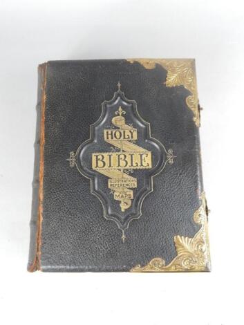 A leather bound copy of the Holy Bible