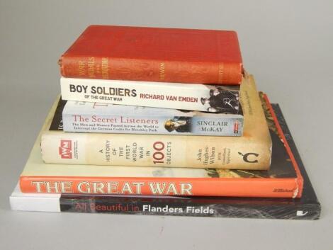 Various books on war