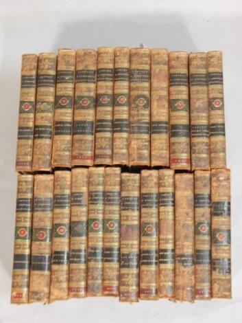 A set of leather bound volumes of the plays of Shakespeare