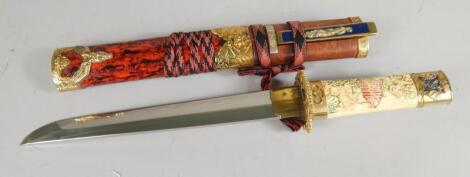 A reproduction Franklin Mint type Japanese sword
