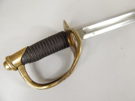 A reproduction of a late 19thC Light Cavalry sabre