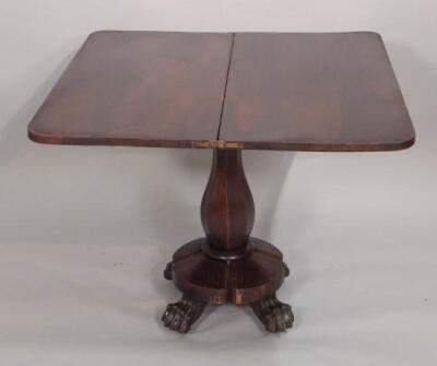 An early Victorian rosewood tea table - 2