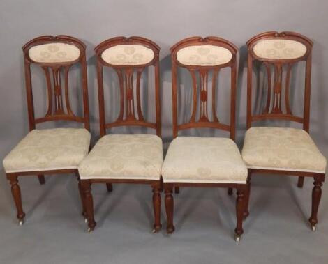 A set of four late 19thC Art Nouveau