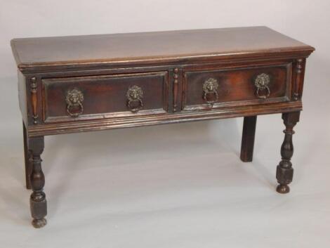 An 18thC oak dresser