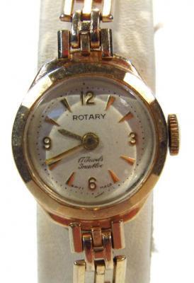 A 9ct gold ladies Rotary cocktail watch