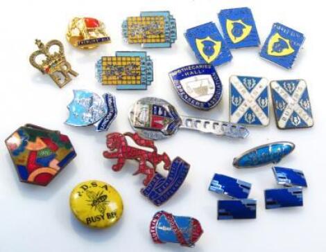 Various enamel and other badges