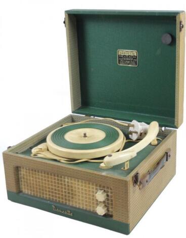 A mid 20thC Dansette vintage mains record player