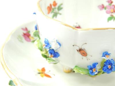 A Meissen porcelain cabinet cup and saucer - 4