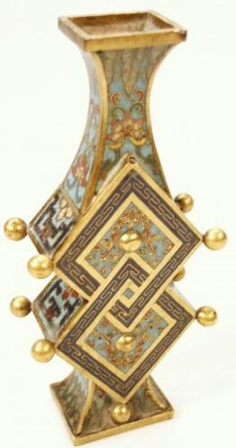 A 19thC cloisonne enamel vase