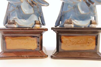 A pair of Chinese Republican period pottery figures - 3