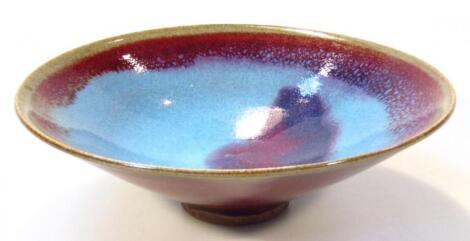 A decorative Ming style pottery bowl