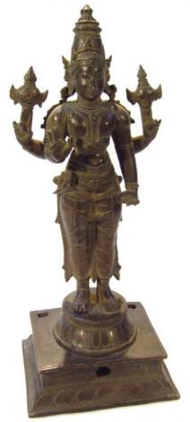 An early 20thC Indian cast metal figure