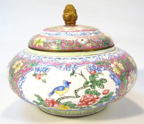 A 20thC Chinese enamel bowl