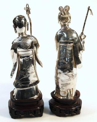 A pair of 20thC Chinese figures - 2