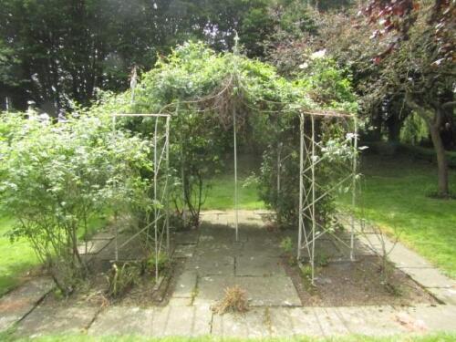 To BC130716. A wrought iron arbour