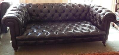 A Victorian Chesterfield sofa