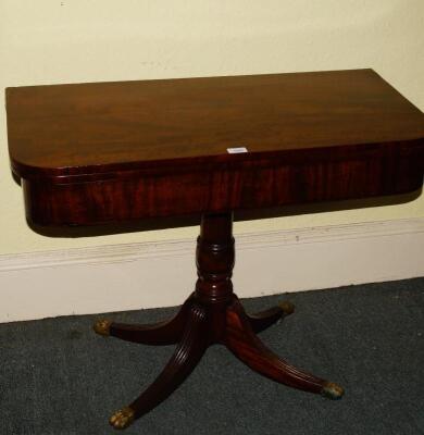 A George IV mahogany tea table