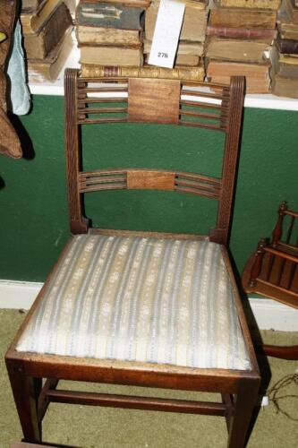 An early 19thC mahogany side chair