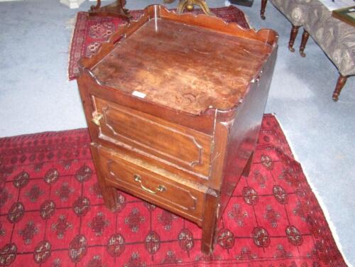 A George III mahogany night commode